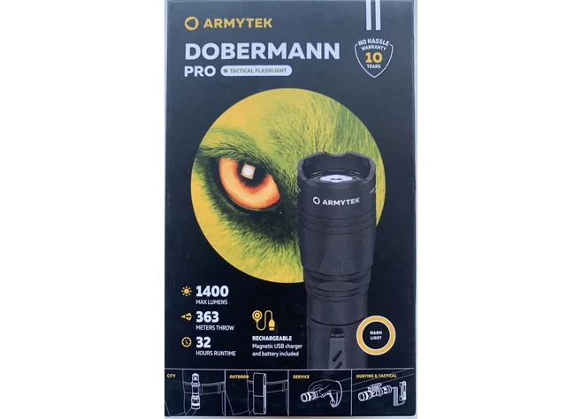 Ліхтар Armytek Dobermann Pro Magnet USB 1400 lm Фото 2